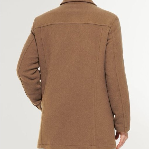 Brand New with Tags Cole Haan Men's Car Coat Wool Blended Caramel Color Size M - Picture 15 of 16